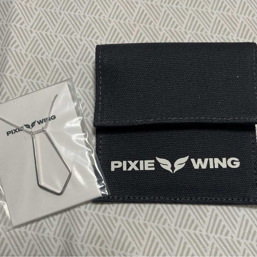 Pixie Wing Necklace (Nordika) - Ring Holder Necklace - Silver